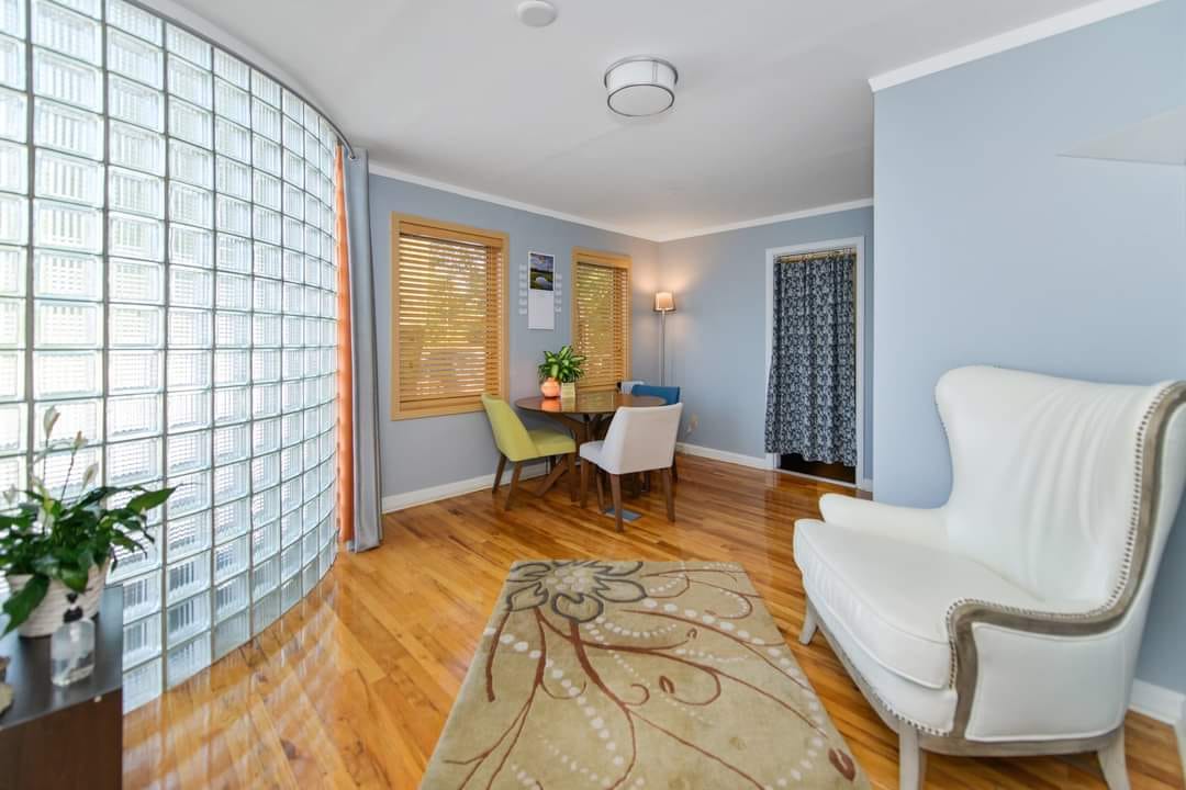 light blue paint in room