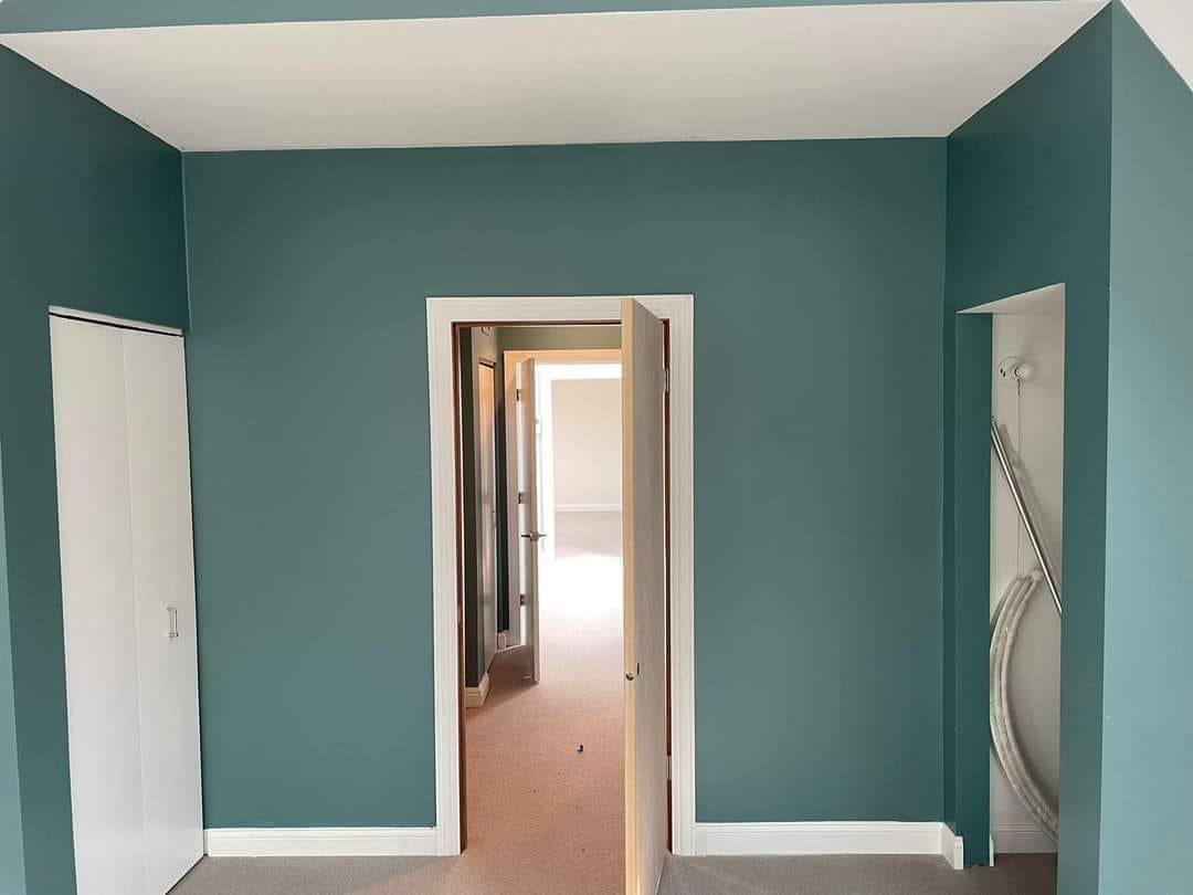 interior green painting