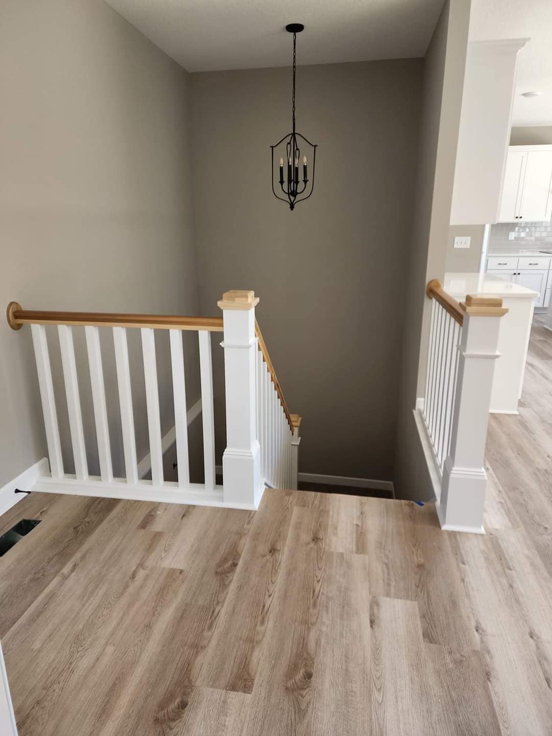 walls near staircase painted